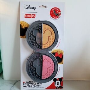 NWT Disney x Dash 2pk Removable Plates Mickey & Minnie for MultiMaker Mini